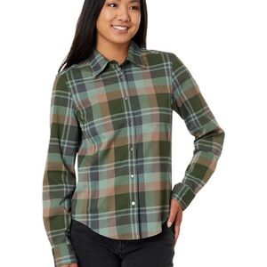 FLYLOW Brigitte size medium Plaid Button-Up Shirt gorpcore hiking